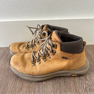 Merrell Ontario Womens Size 8
Wheat Brown Leather Hiking Trail Boots
J033808